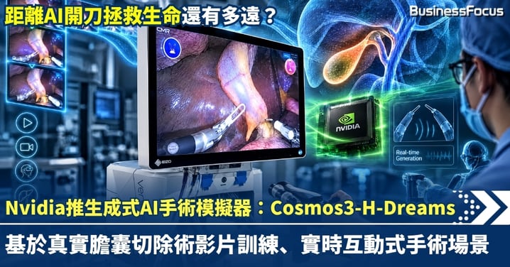 距離AI開刀拯救生命還有多遠？Nvidia推AI手術模擬器：基於真實膽囊切除術影片訓練、實時互動！